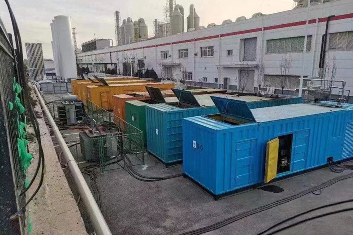 江阴发电机租赁施工现场